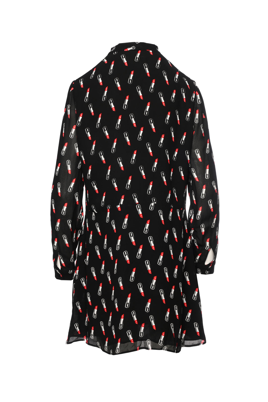 Saint Laurent Size 42 2015 Lipstick Long Sleeve Mini Dress