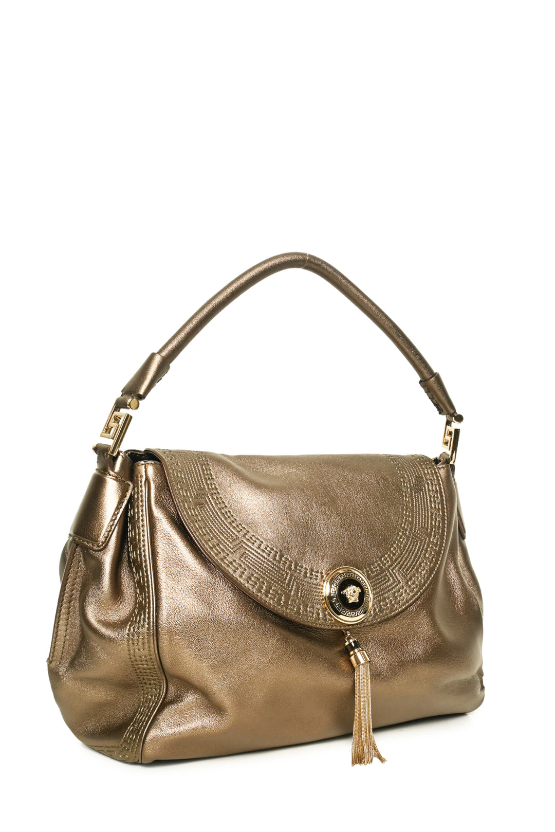 Gianni Versace Altea Medusa Flap Shoulder Bag