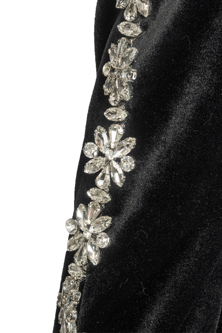 Nadine Merabi Size 4 Velvet Embellished Blazer