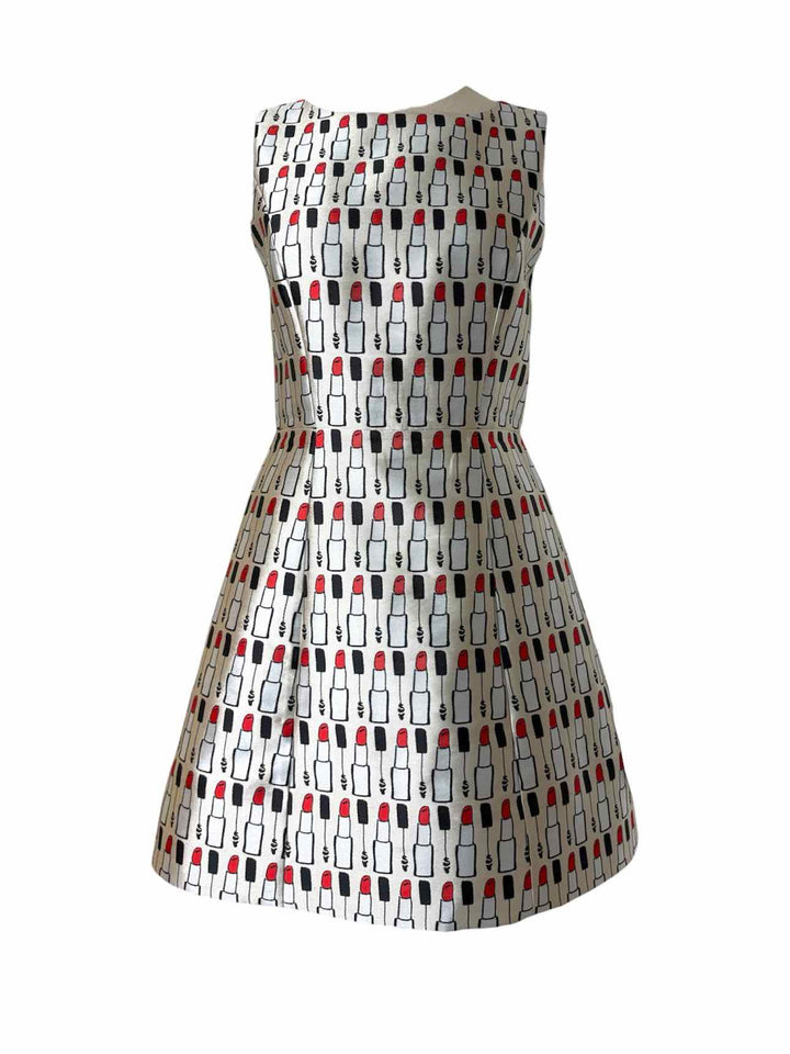 Alice + Olivia Size 8 Lipstick Print Dress