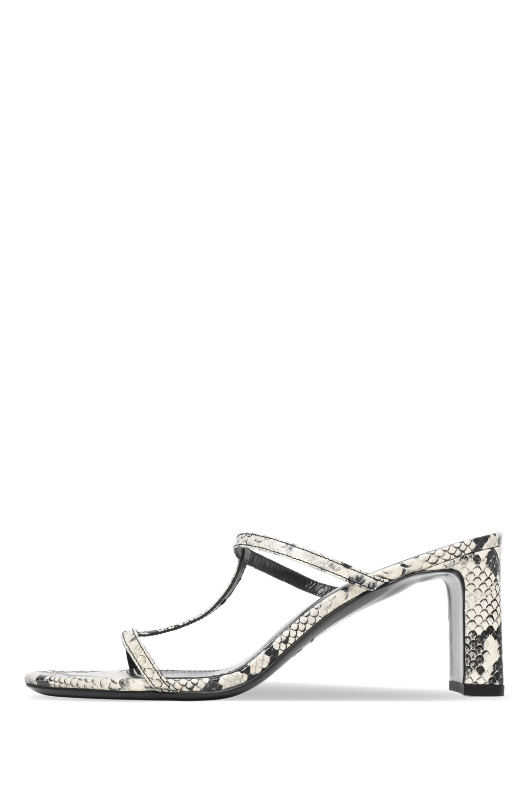 Staud Size 39 Talita Snakeskin-Embossed Leather Mules