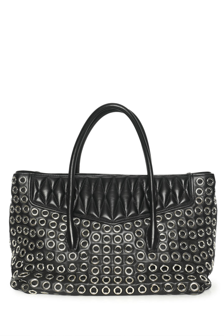 Miu Miu Grommet Biker Tote
