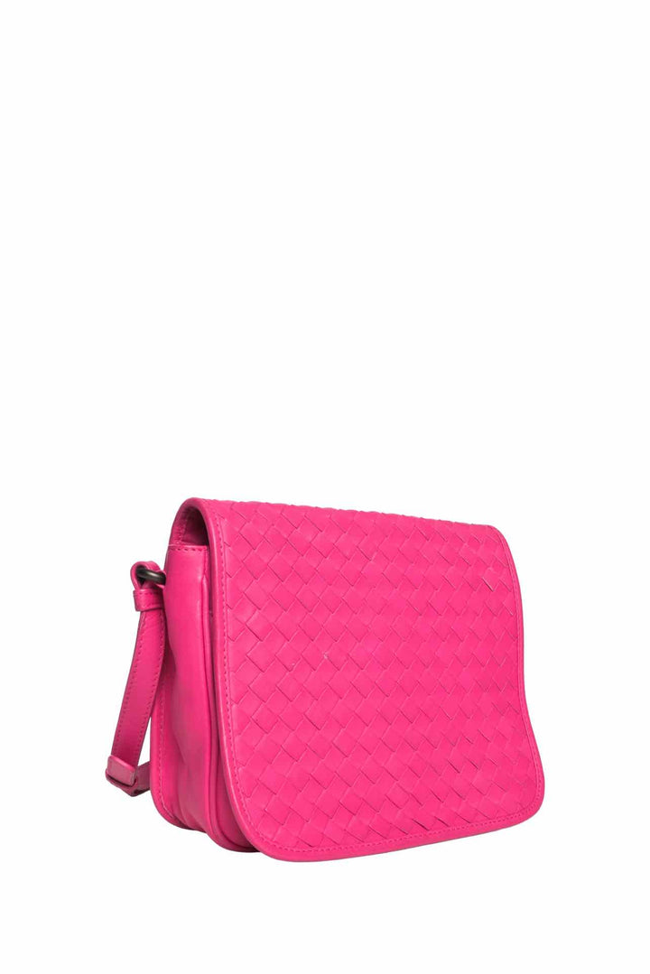 Bottega Veneta Intrecciato Leather Full Flap Crossbody