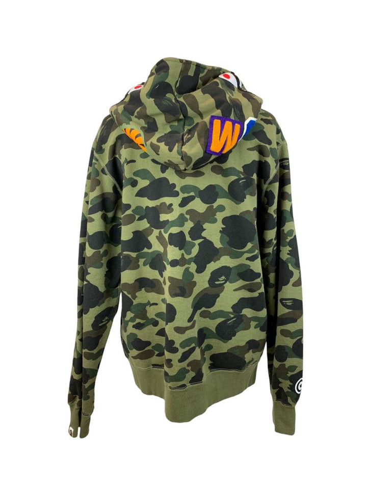 A Bathing Ape Size 3X Men's 1st Camo Shark Full Zip  Hoodie