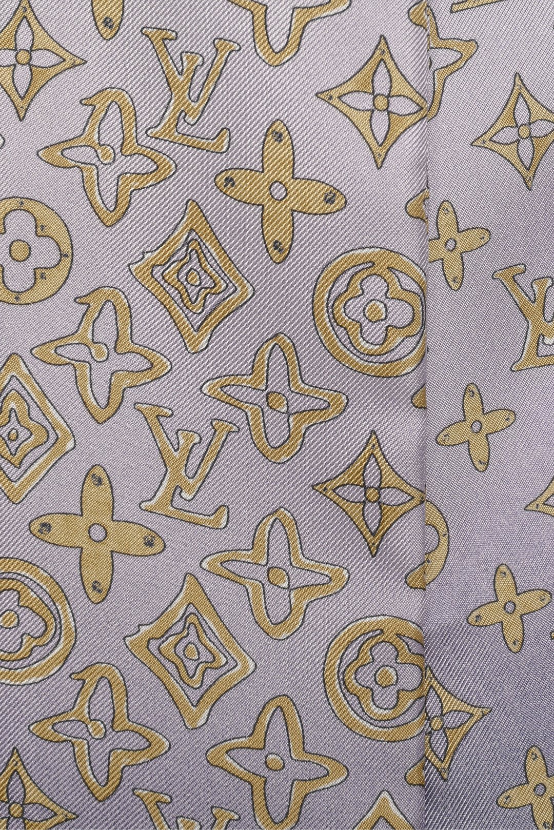 Louis Vuitton Monogram Map Silk Bandeau Scarf