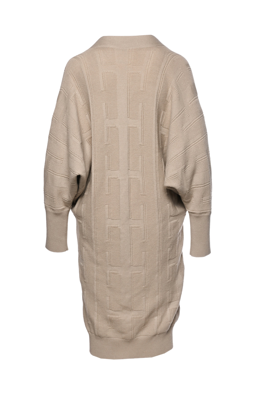 Hermes Size 34 2020 H Motif Long Wool Cardigan