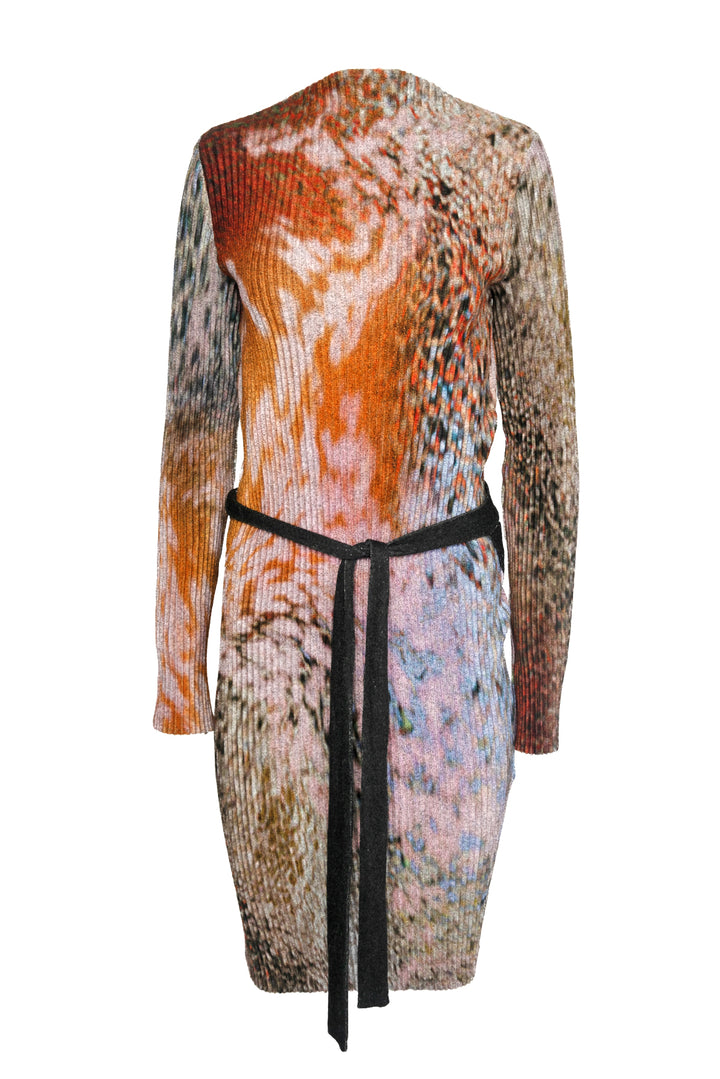 Julia Heuer Size S/M Noa Pleated Knit Midi Dress