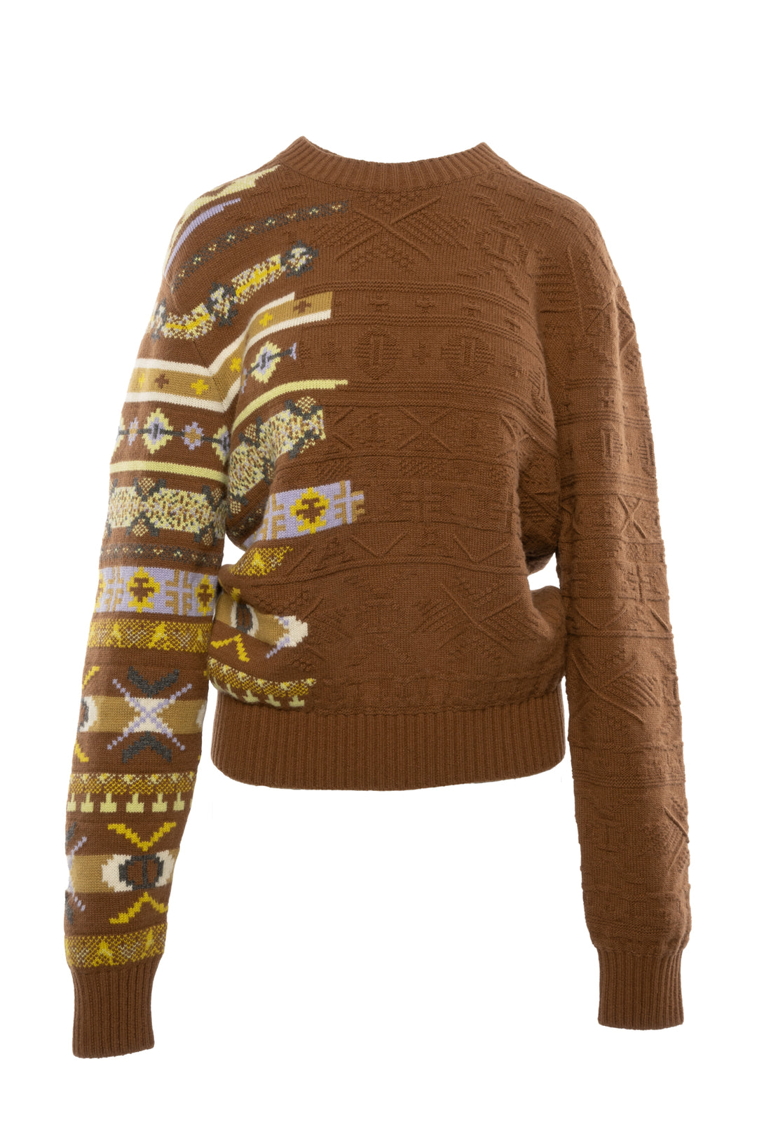 Hermes Size S 'Couleurs En Cours' Wool & Cashmere Blend Sweater