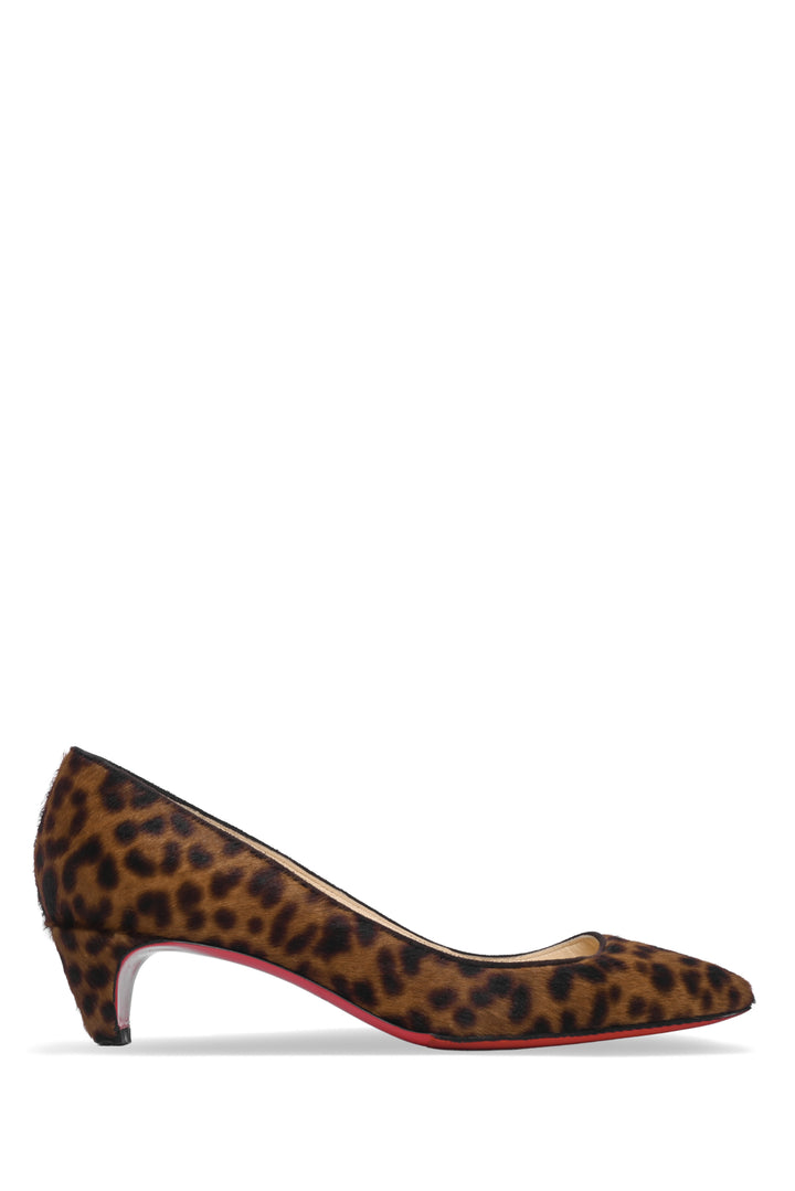 Christian Louboutin Size 35.5 Animal Print Pony Hair Pigalle 45 Pumps