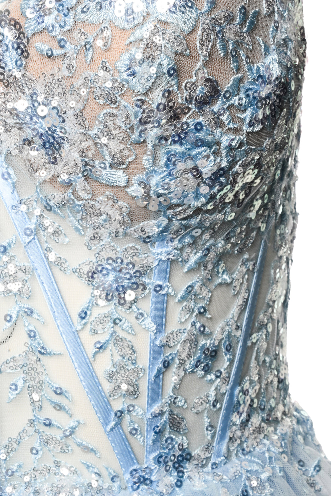 Sherri Hill Size 6 Tiered Sequin Embroidered Gown