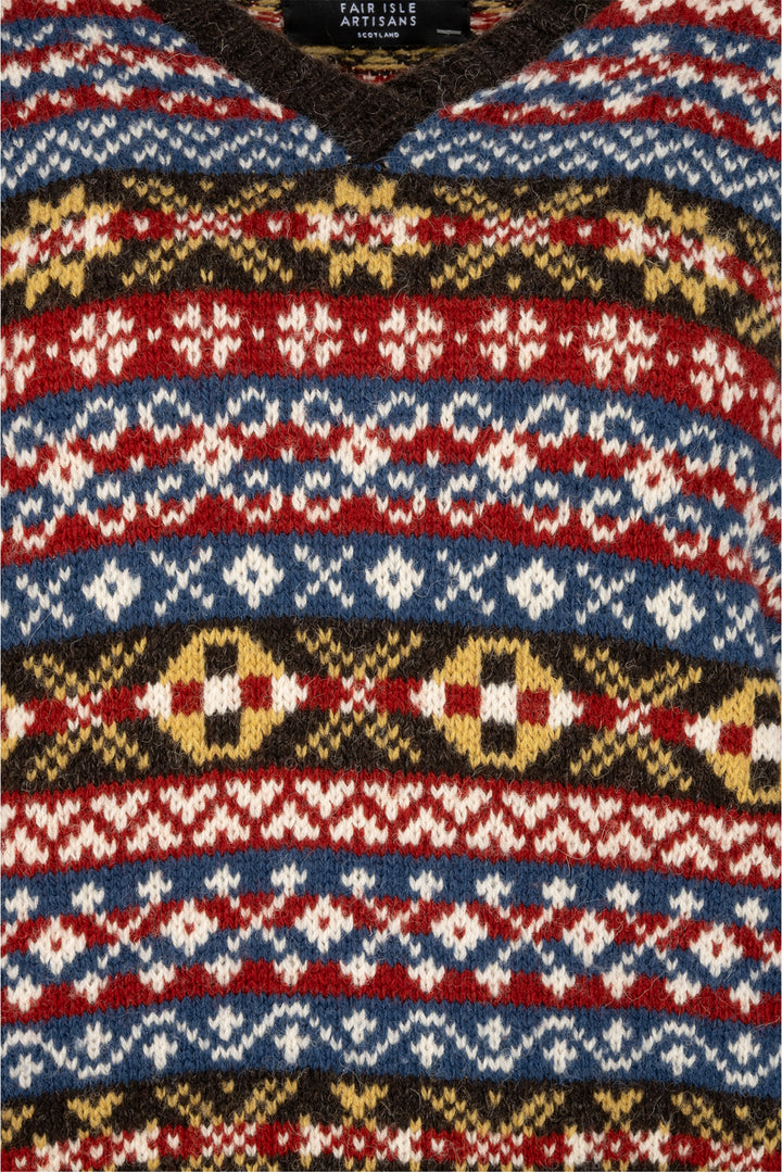 Mati Ventrillon Size L Men's Fair Isle Artisans Scotland Sweater