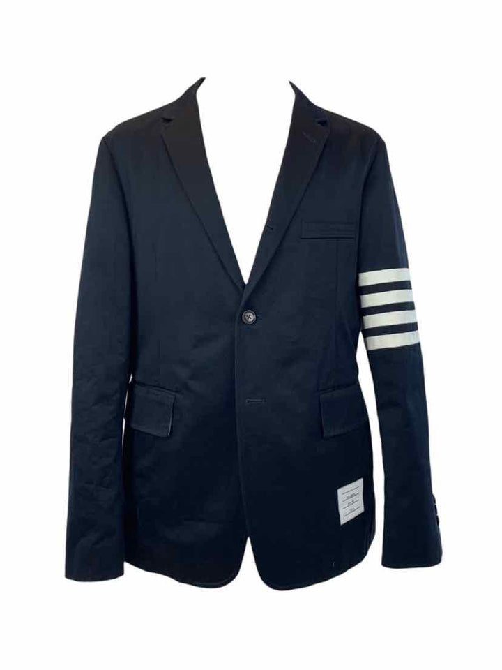 Thom Browne Size XL Men's Cotton Twill 4-Bar Classic Blazer