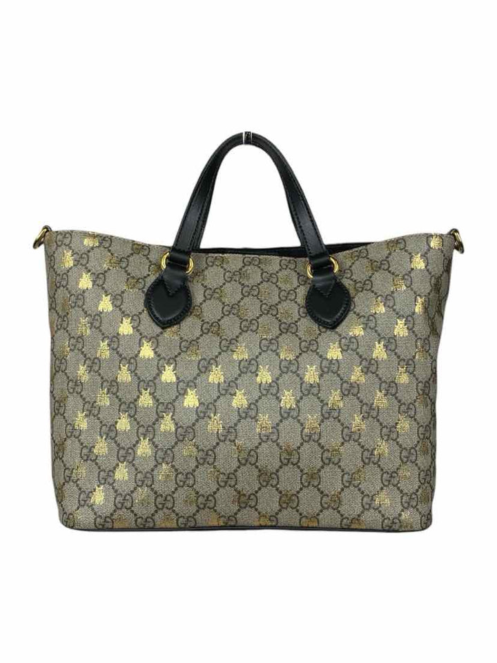 Gucci Soft gg supreme bee small crossbody tote