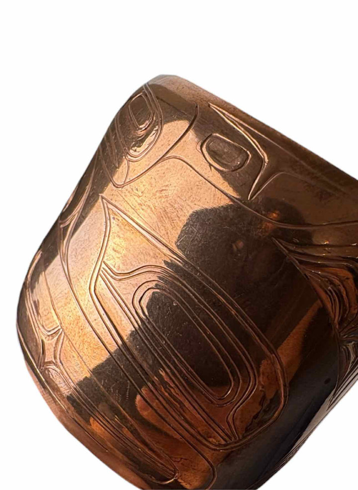Colby Gates Indigenous Carved Copper Bracelet