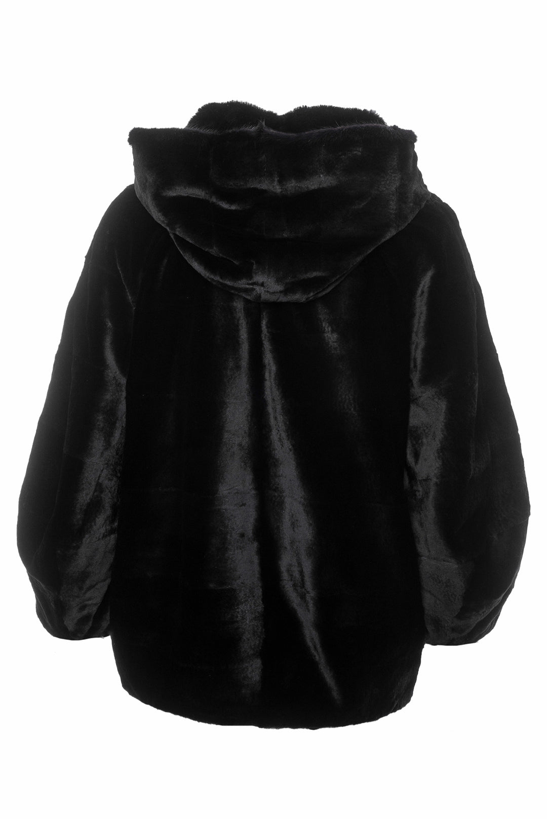 Size 40 Hooded Fur Jacket