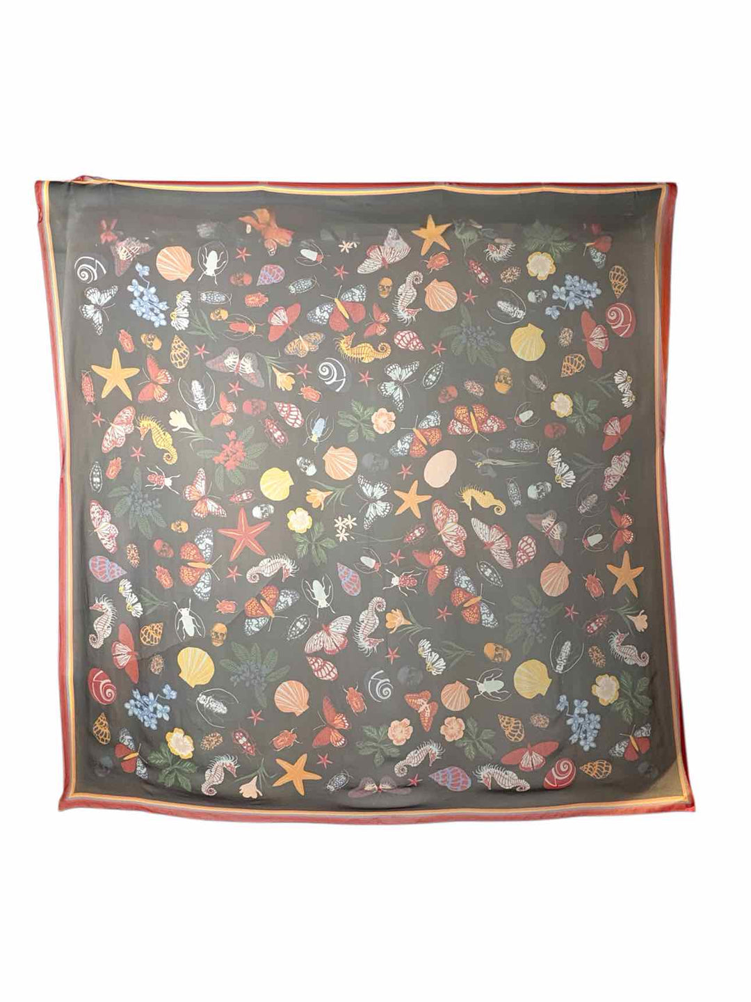 Alexander Mcqueen Printed Silk Scarf