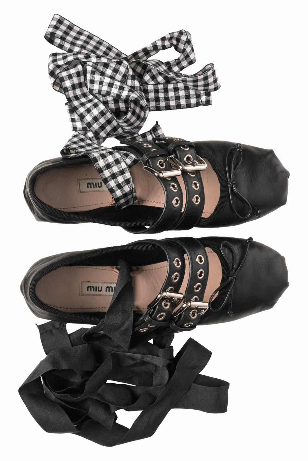 Miu Miu Size 35 Nappa Ballerina Flats