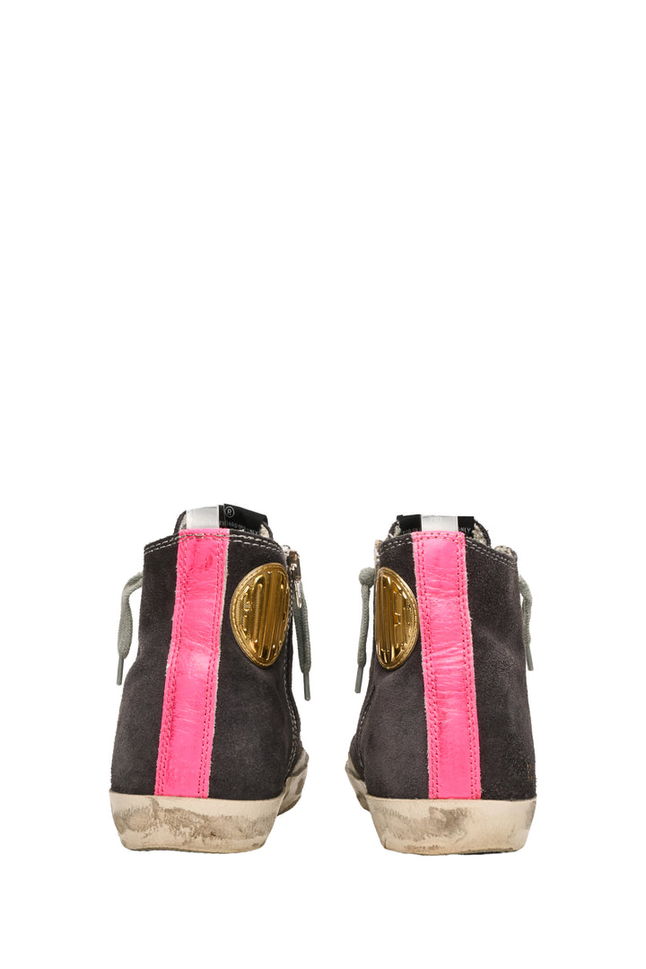 Golden Goose Size 37 Suede Francy Gold Star Sneaker