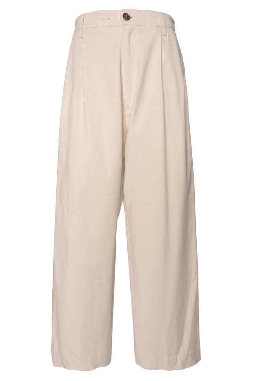 Brunello Cucinelli Size 6 Pleated Cotton-Blend Pants