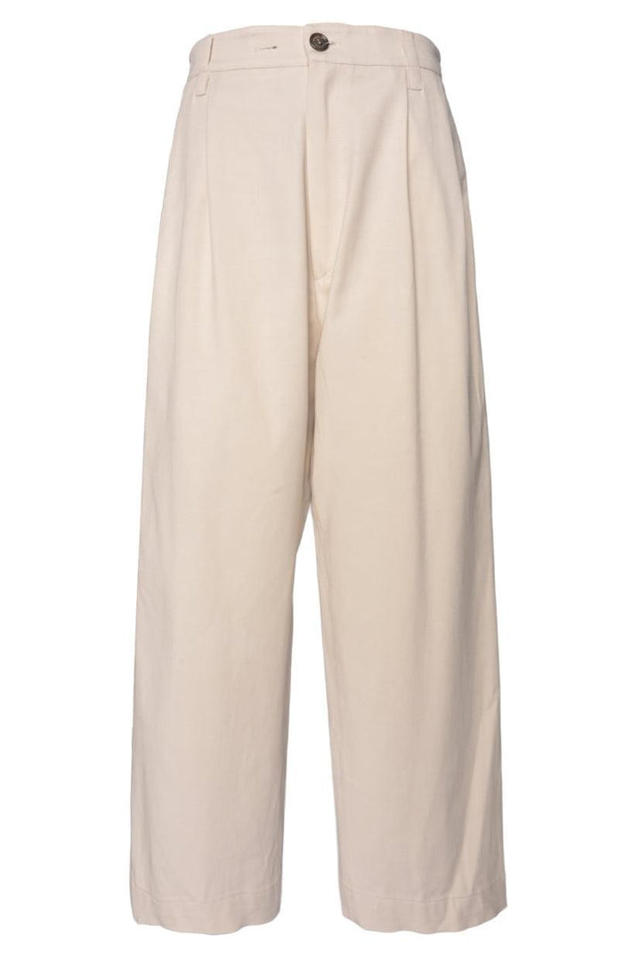 Brunello Cucinelli Size 6 Pleated Cotton-Blend Pants