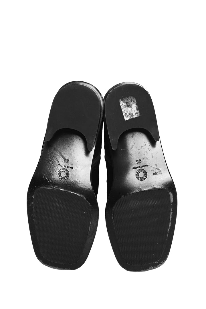 Dries Van Noten Size 36 Croc Embossed Velvet Ankle Boots