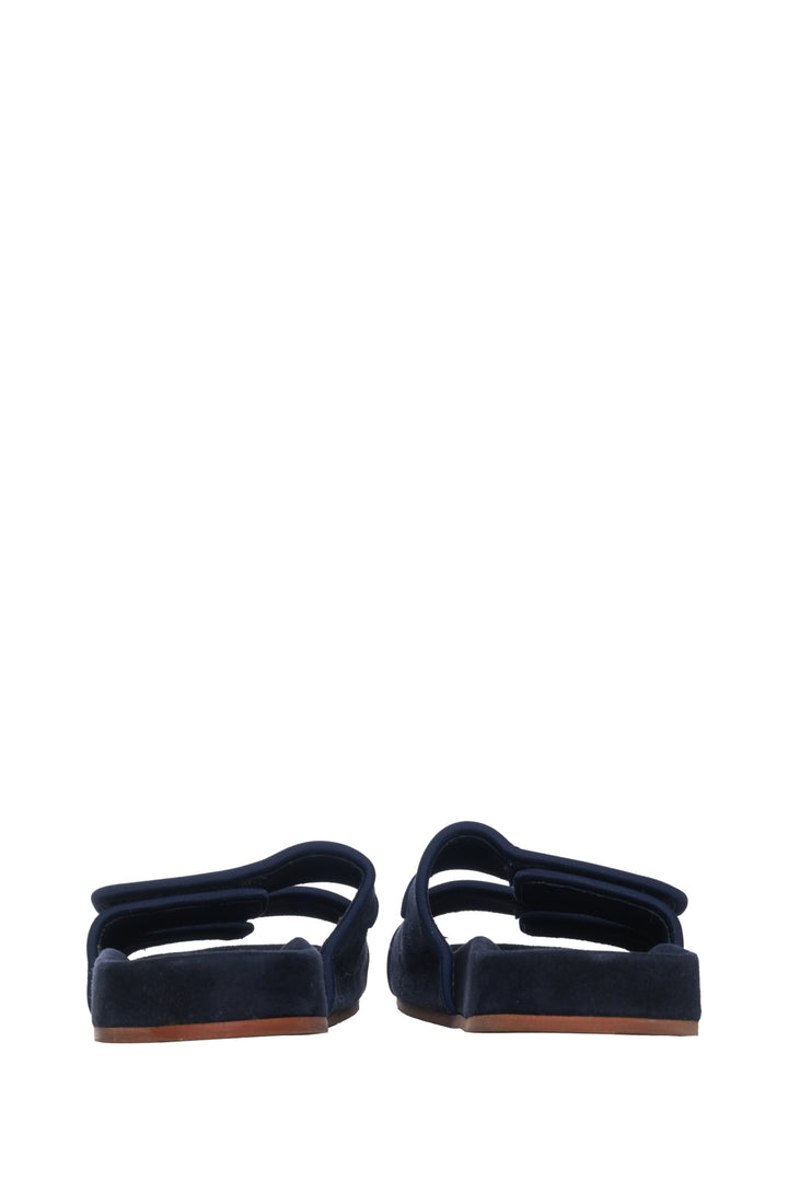 Loro Piana Size 36 Waikiki Suede Double Grip Sandals