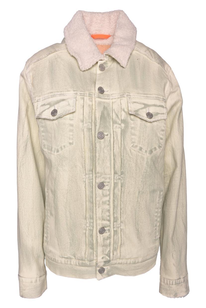 Purple Brand Size M Men's Sherpa Lined Trucker Jacket