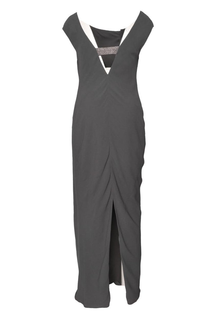 Brunello Cucinelli Size L Backless Monili Silk Dress