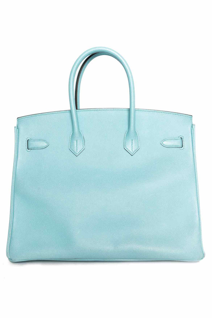 Hermes 2015 Tiffany Blue Epsom Leather Birkin 35