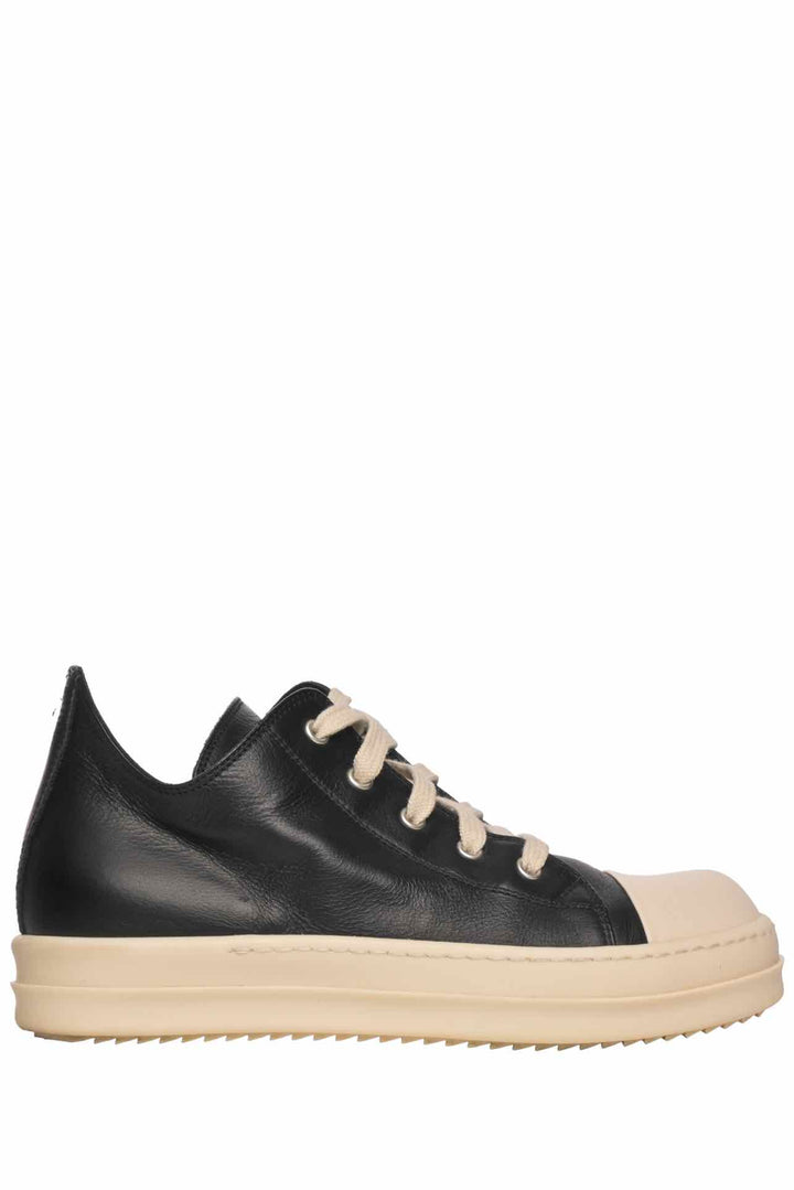 Rick Owens Size 35 Low Leather Sneakers