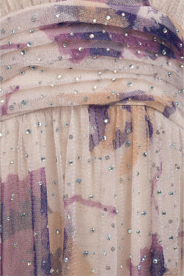 BA&SH Size L Railey Tulle Maxi Dress