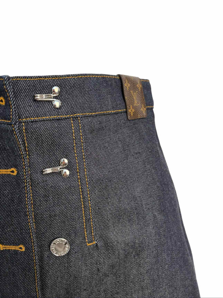 Louis Vuitton Size 38 Denim Short Skirt