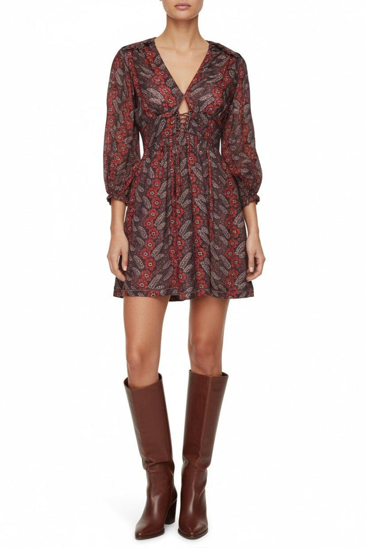 Zimmermann Size 1 Floral Printed Mini Dress