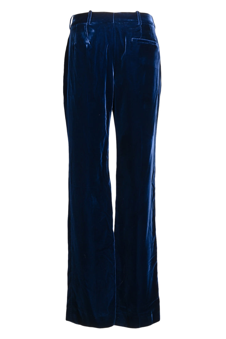 Nina Ricci Size 42 Fluid Velvet Straight Pants