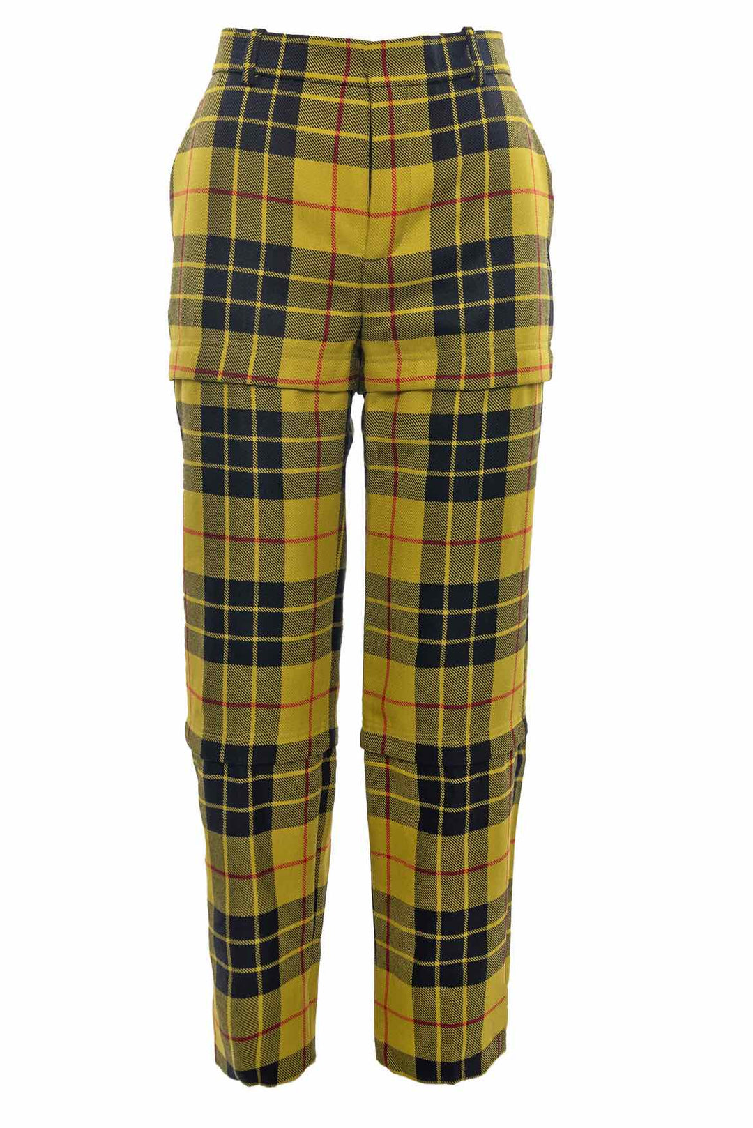 Balenciaga Size 38 Zipped Meleod Tartan Pants