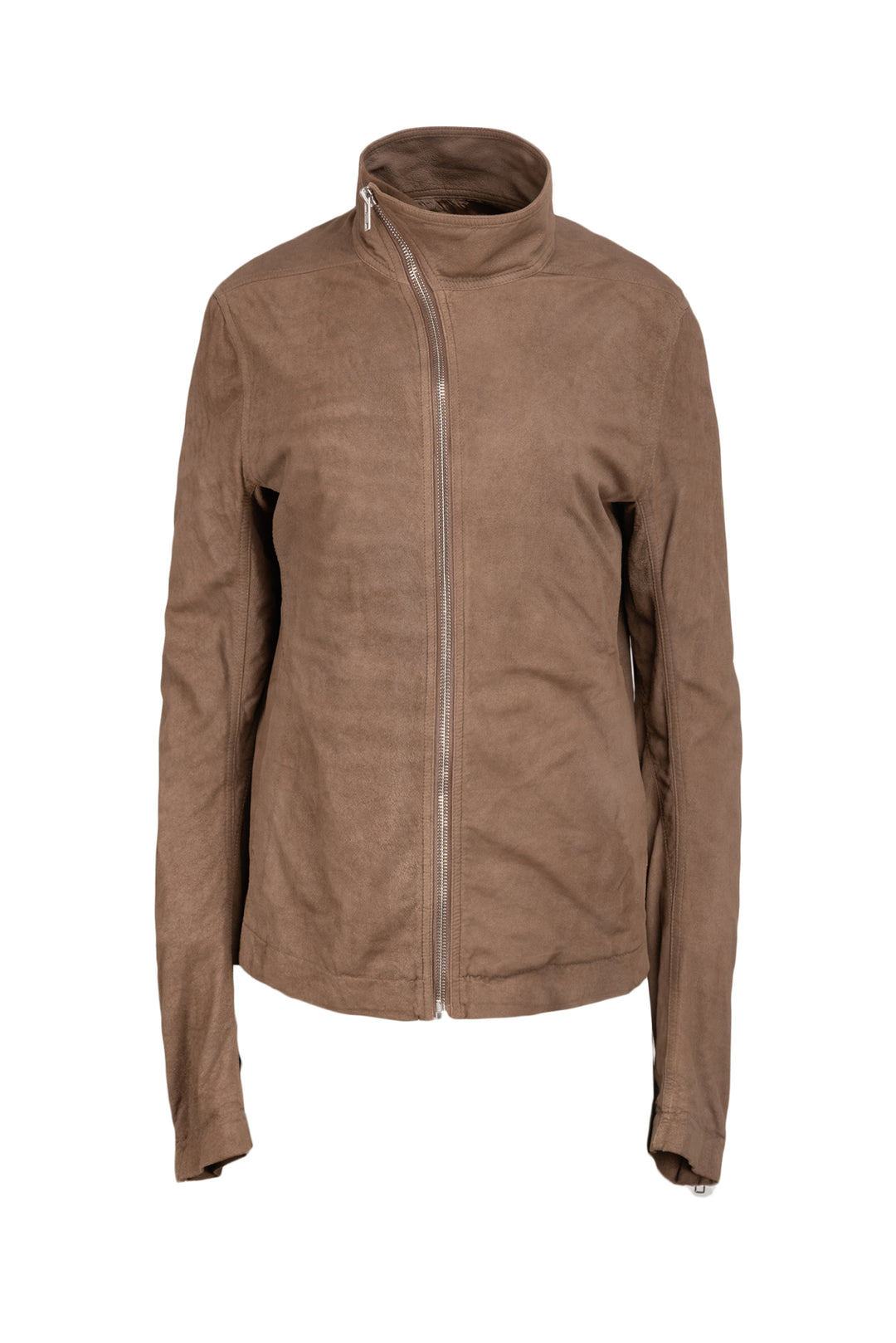 Rick Owens Size 40 Men's Faun Asymmetrical Lamb Leather Jacket