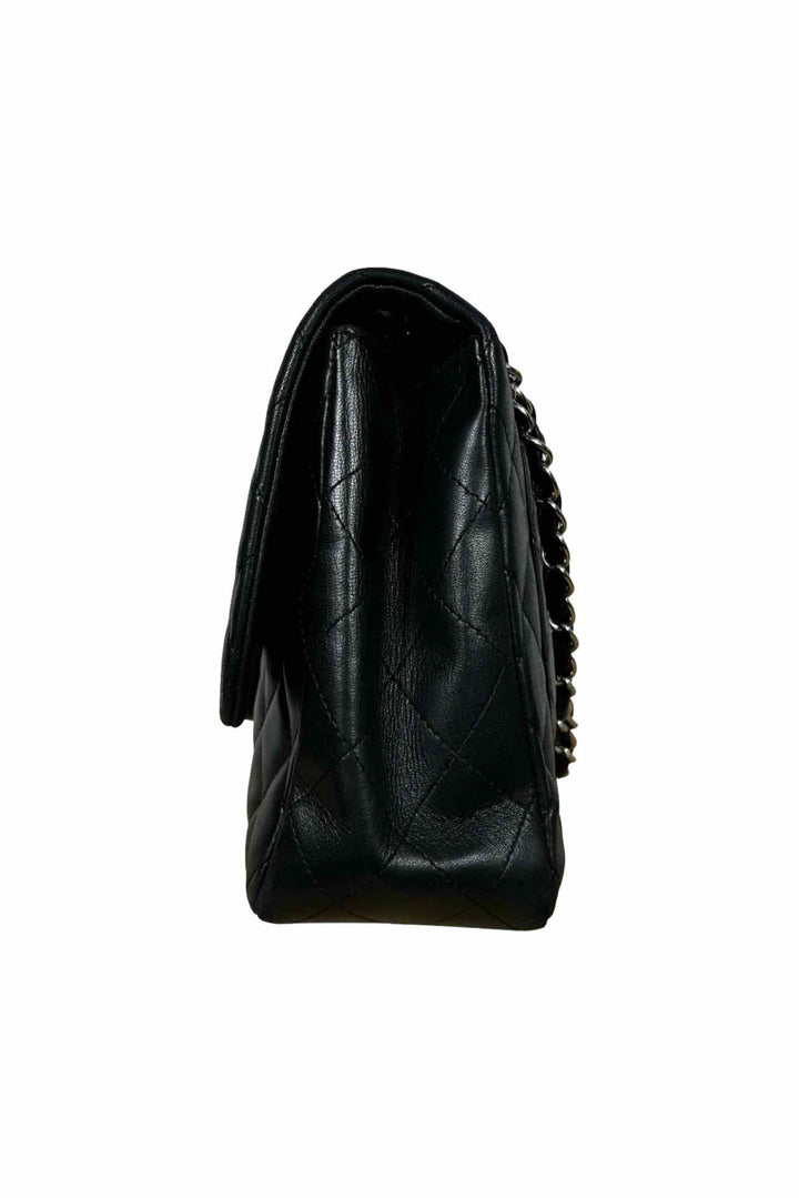 Chanel 2009 Quilted Jumbo Lambskin Single Flap Bag