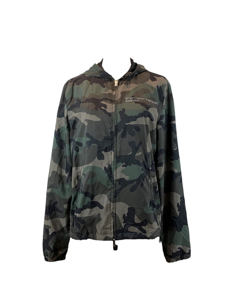 Valentino Size 36 Camo 'Always' Windbreaker Jacket