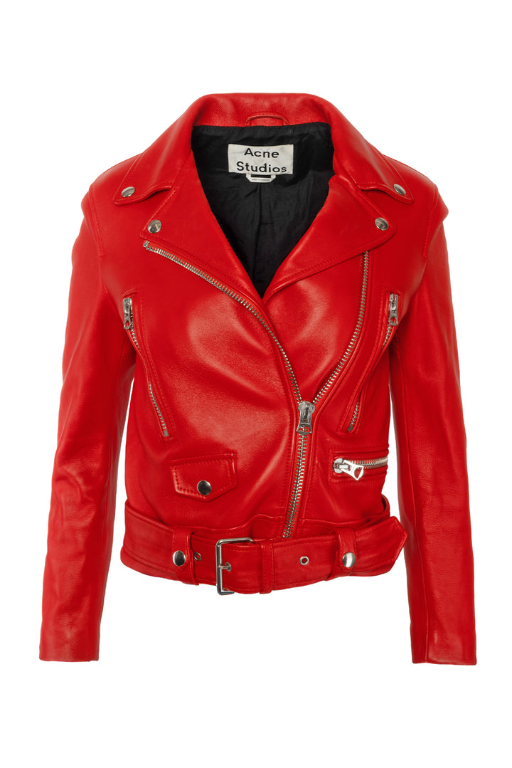 Acne Studios Size 34 Mock Core Lamb Leather Biker Jacket