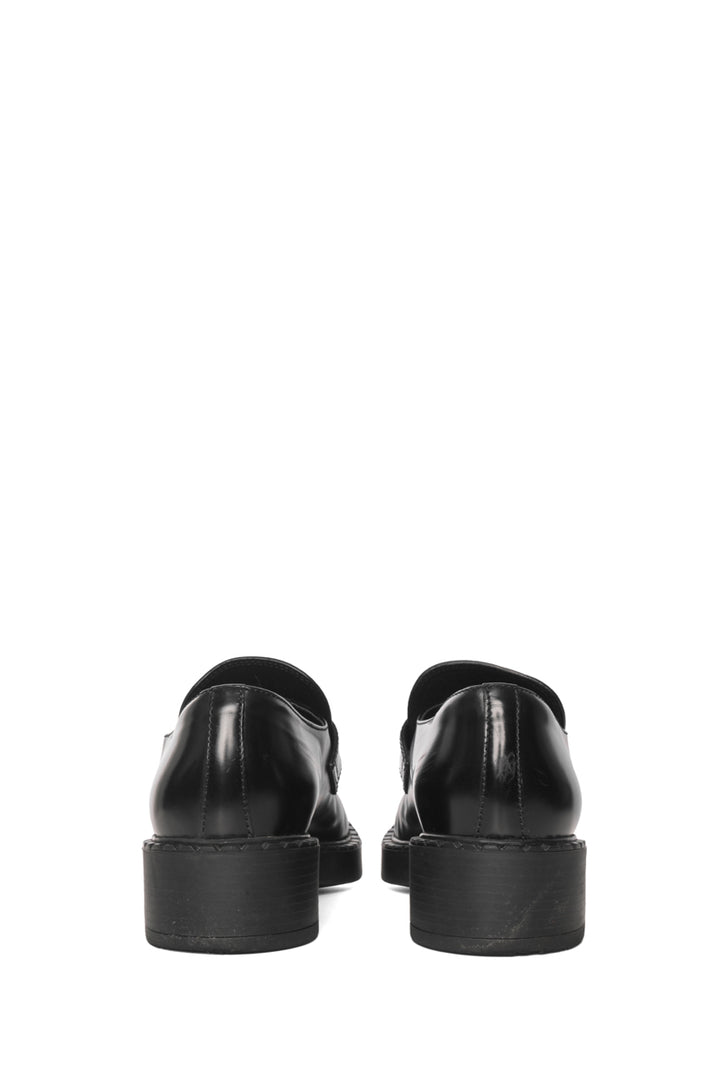Prada Size 40.5 Brushed Leather Loafers