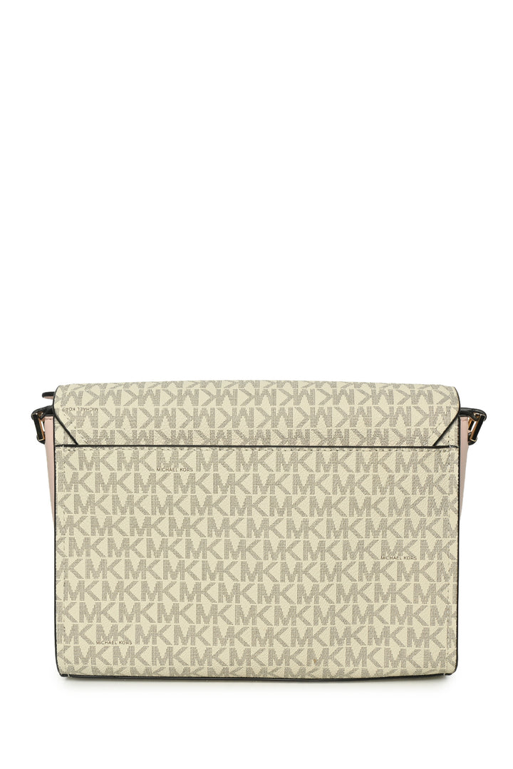 Michael Kors Mimi Medium Leather Messenger Shoulder Bag