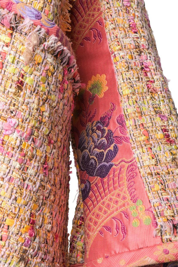 Etro Size 42 Tweed Coat