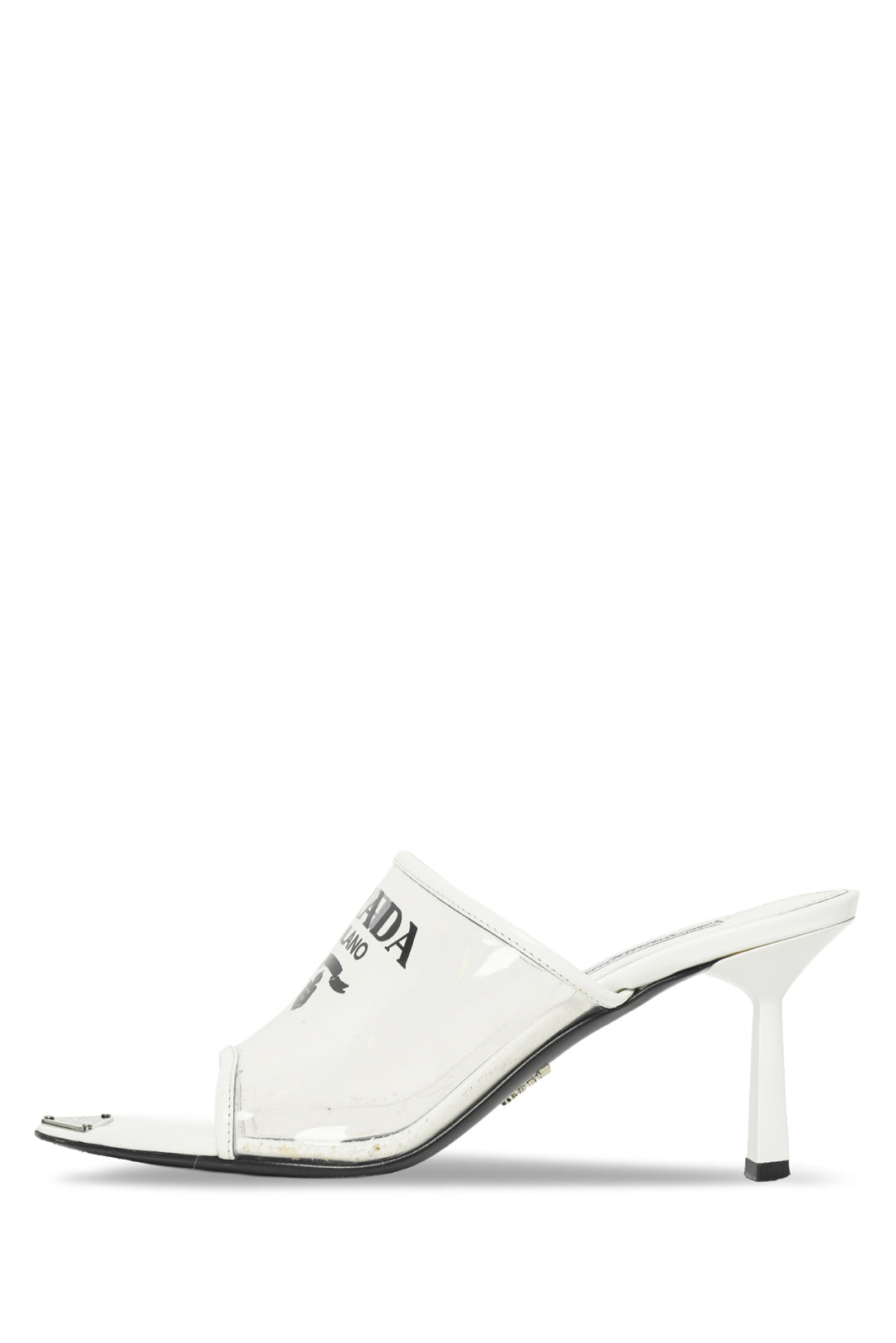 Prada Size 37 PVC Printed Mules