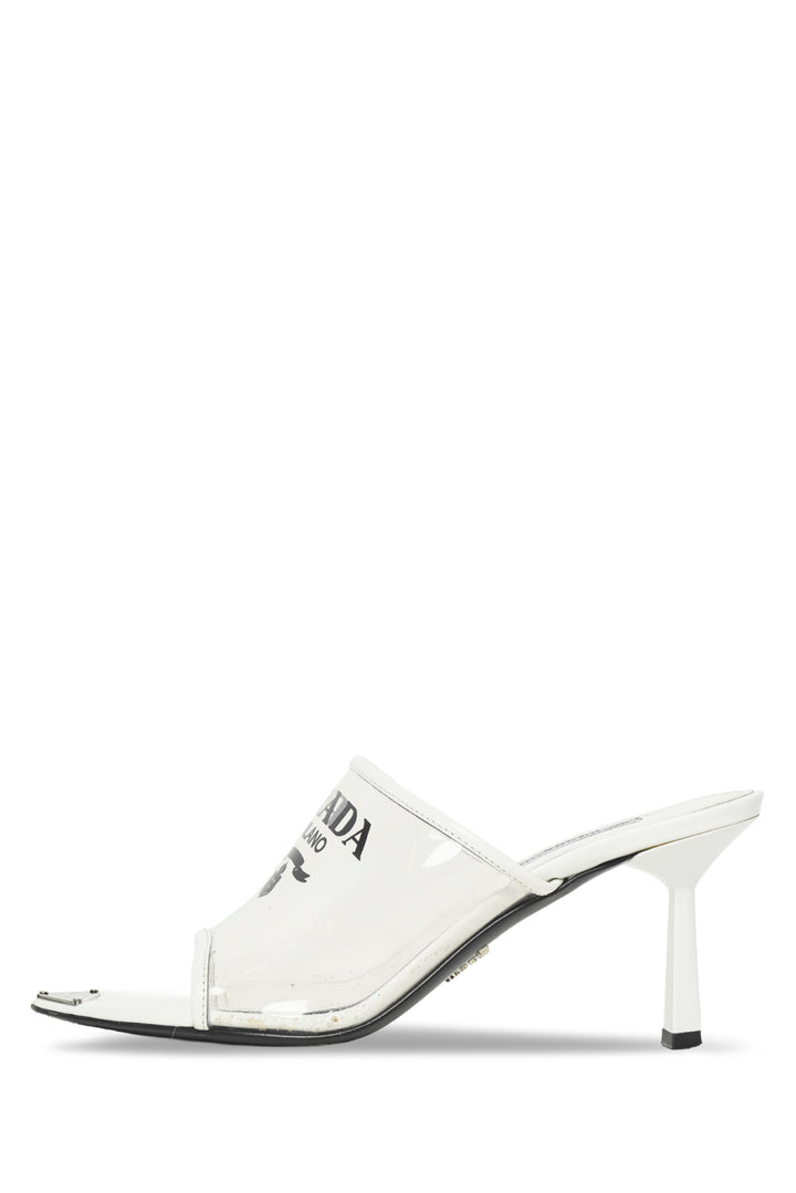 Prada Size 37 PVC Printed Mules