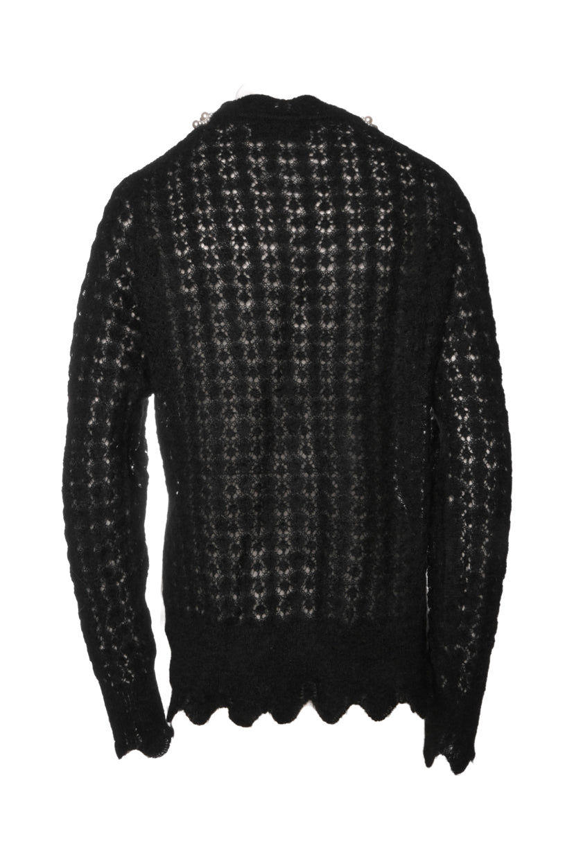 Simone Rocha Size S Mohair-Blend Embellished Cardigan