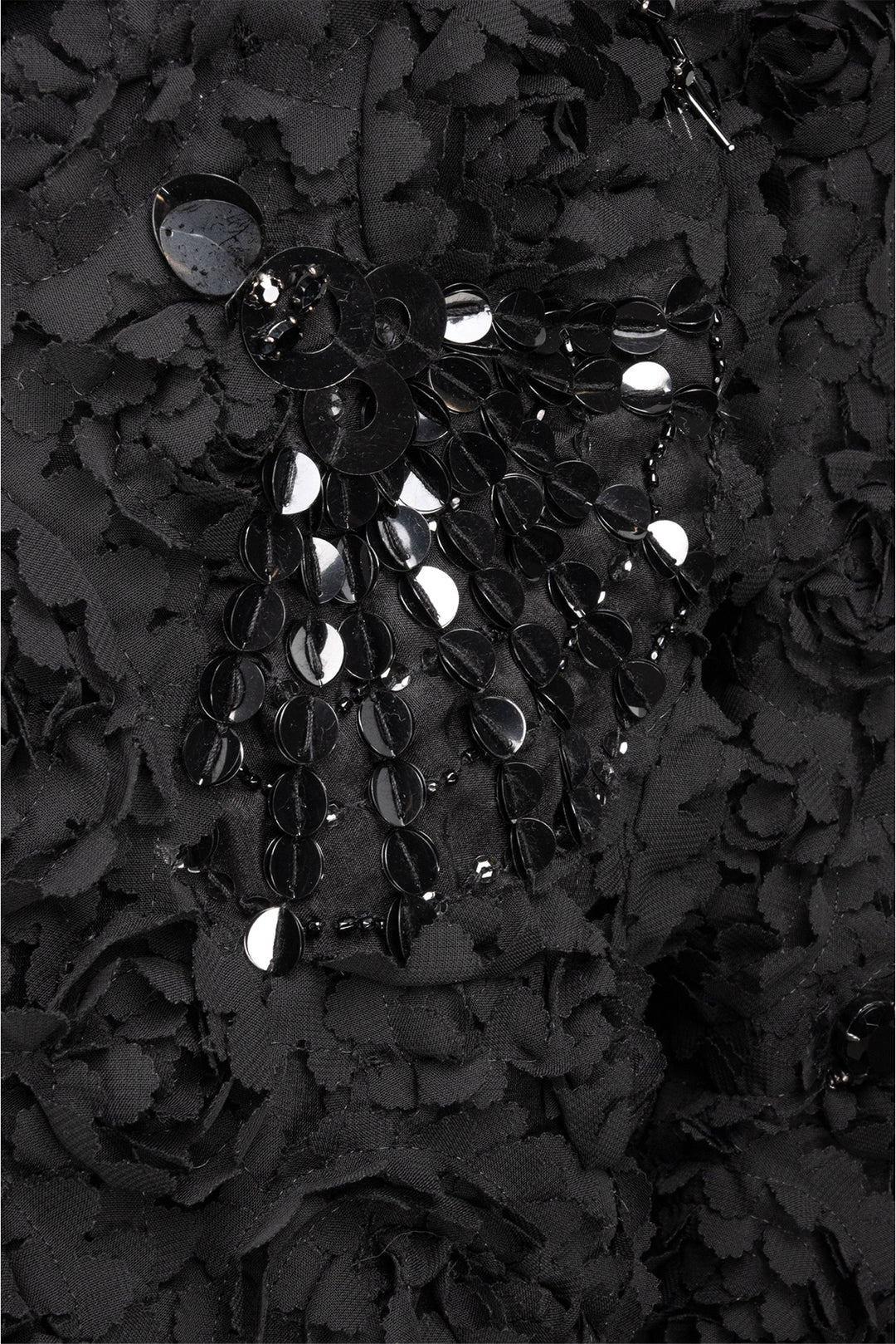 Shiatzy Chen Size 8 Floral Embellished Button-Up Jacket