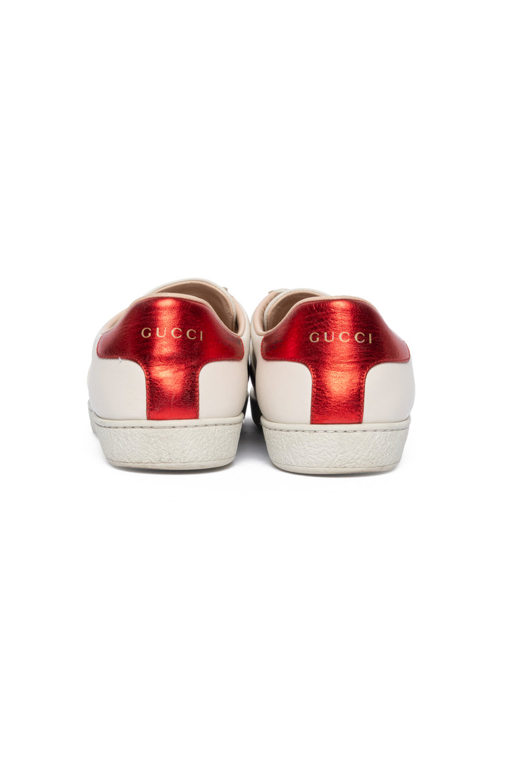 Gucci Size 39 Logo Web Trim Sneaker