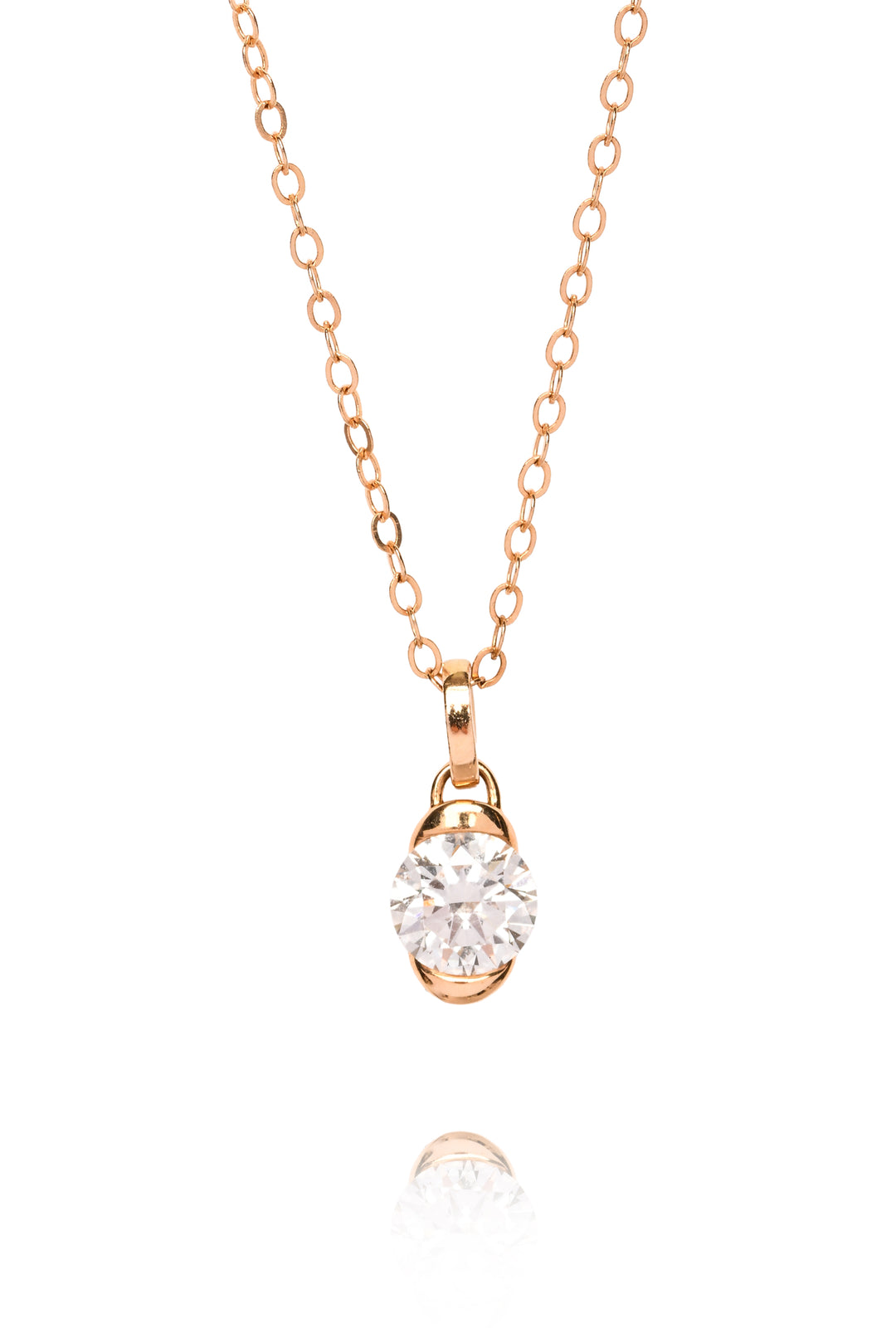 Simply Sublime 14K Yellow Gold Lab Grown Diamond Necklace