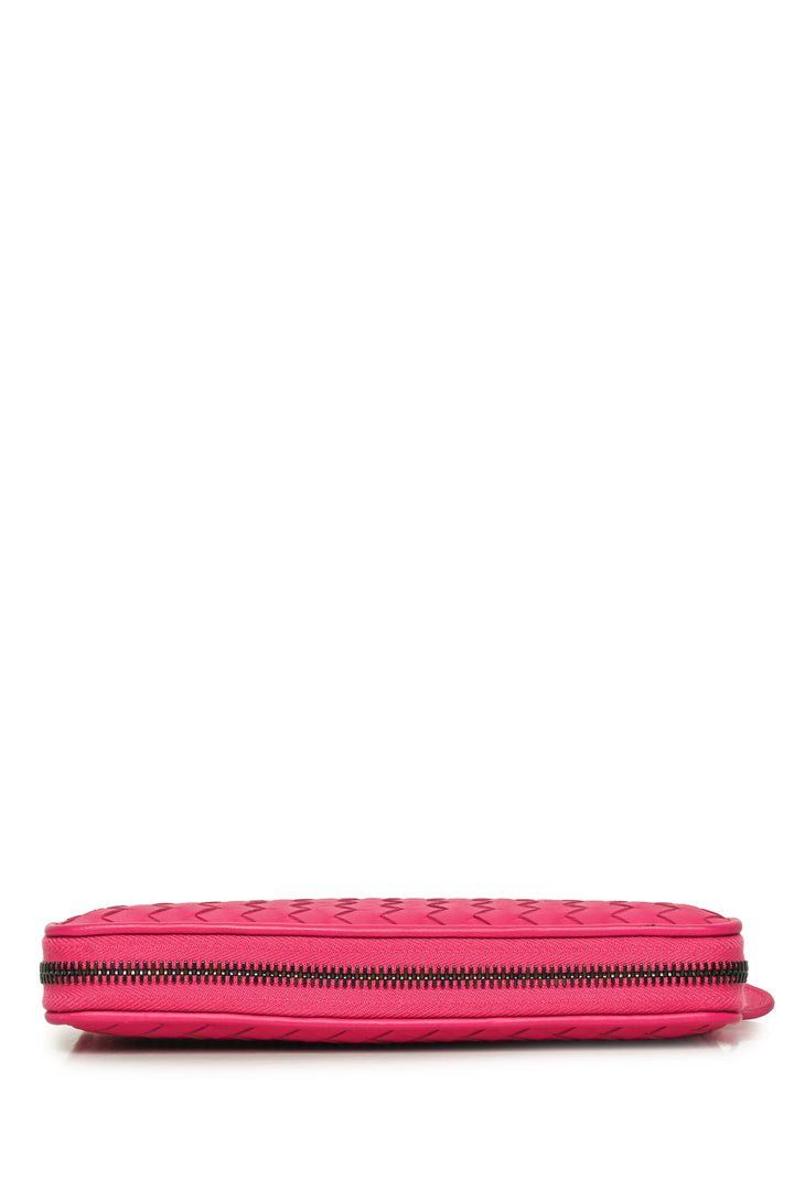 Bottega Veneta Intrecciato Zip Around Wallet