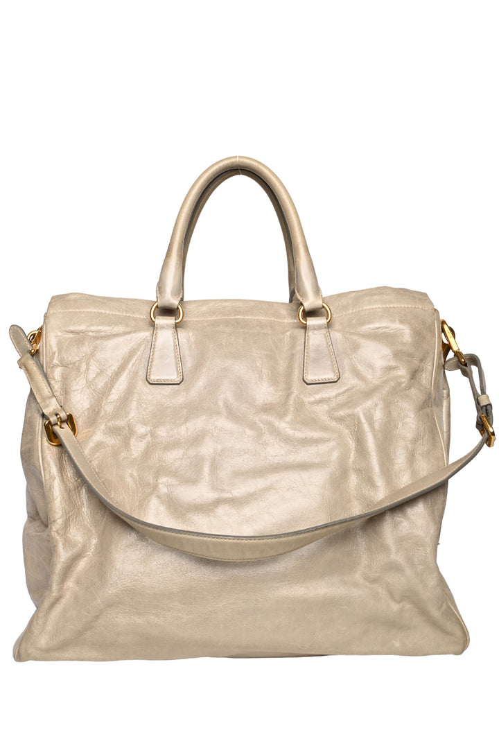 Prada Vitello Shine Leather Tote